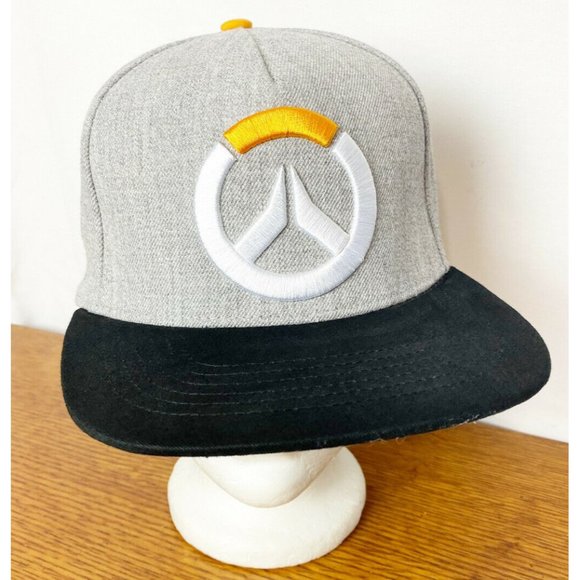 Overwatch Logo Gray Hat Thinkgeek Adjustable Cap - Picture 1 of 7